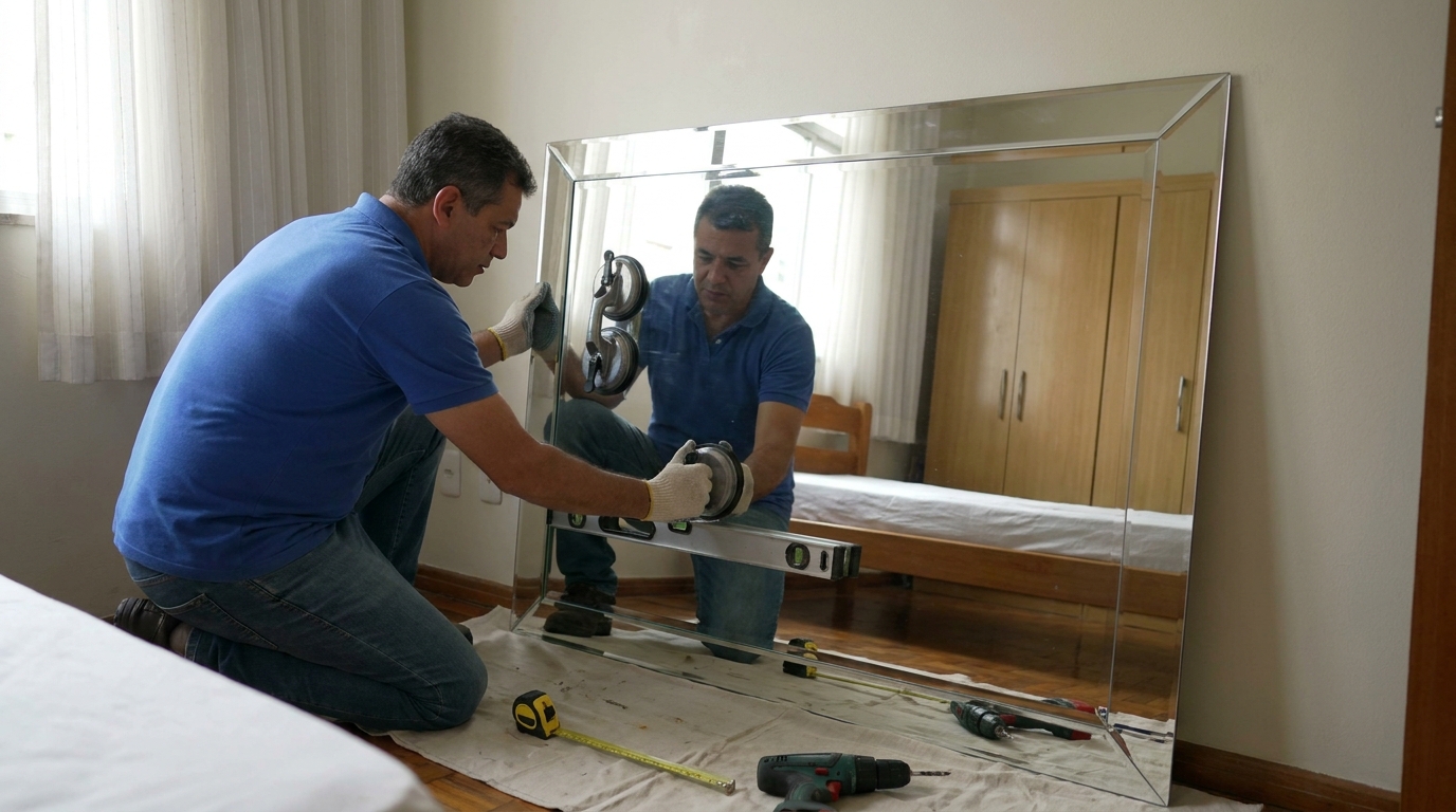 Espelho com moldura espelhada em Manaus-AM
